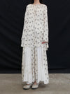 Mutedance 25 Spring/Summer Ruffled Floral Skirt MD-MD25SS110-HOARY MD25SS108